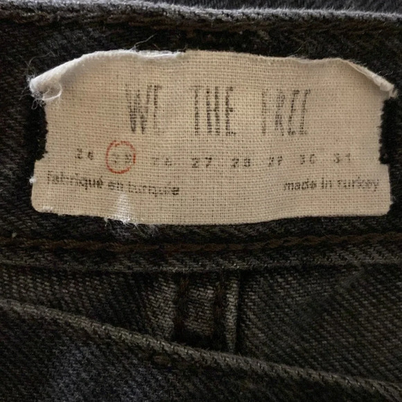 Free people We the free Cropped Distressed Button Fly Denim jeans - Picture 3 of 8